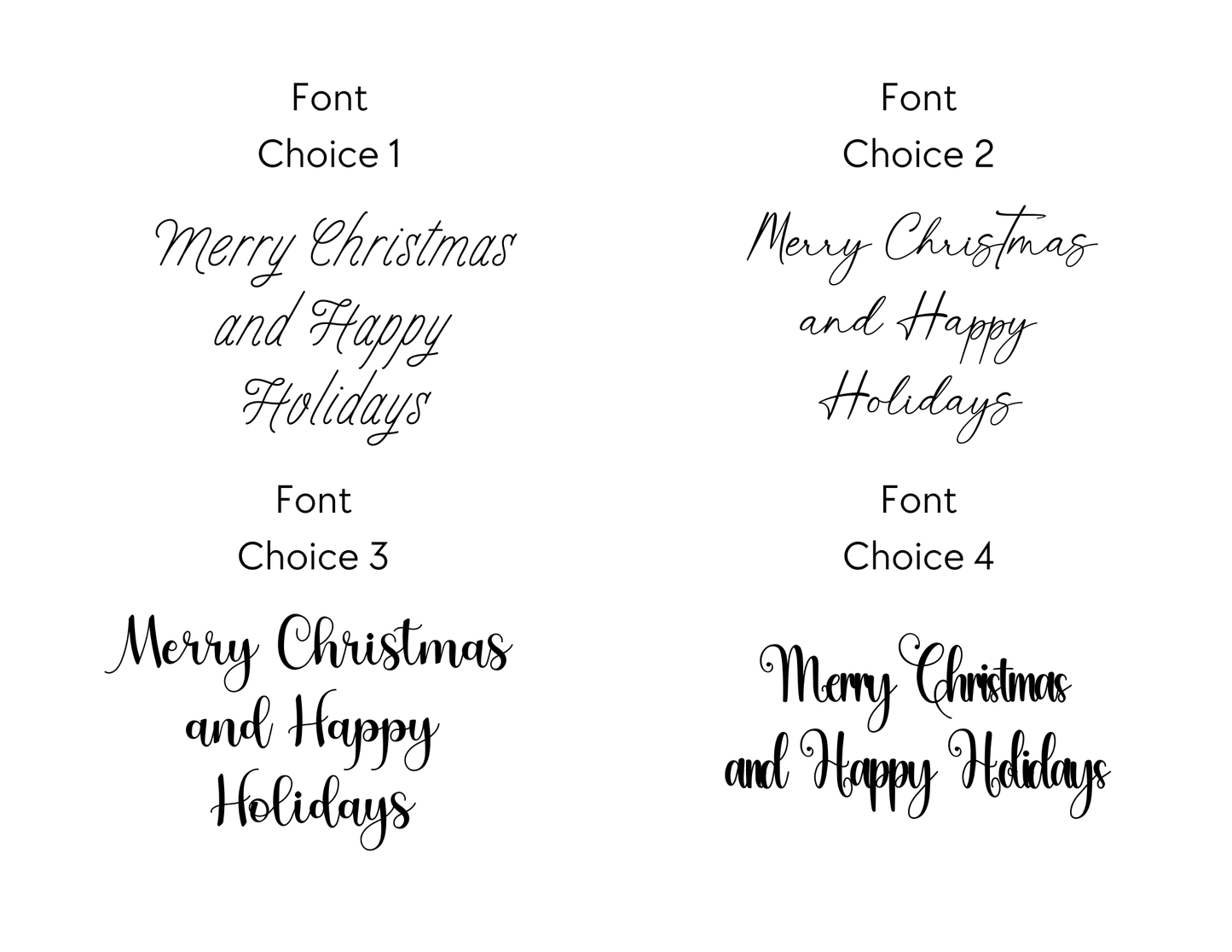 Christmas Tree in the Snow Personalized Holiday Cards