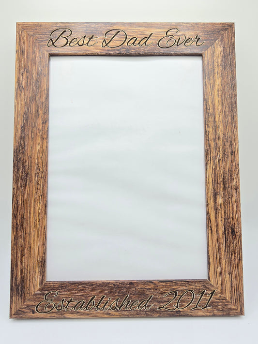 Personalized Picture Frame for Family & Pets – Custom Photo Frame Gift, Customizable Keepsake for Home Decor, Unique Memory Display