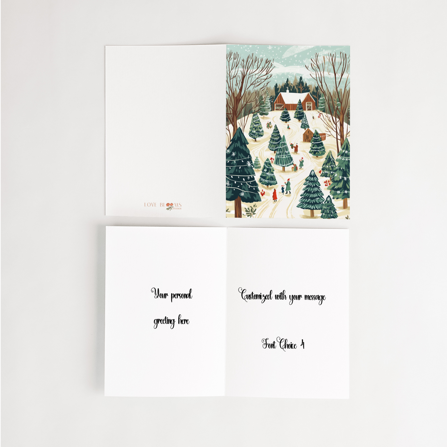 Christmas Tree Farm Personalized Holiday Cards