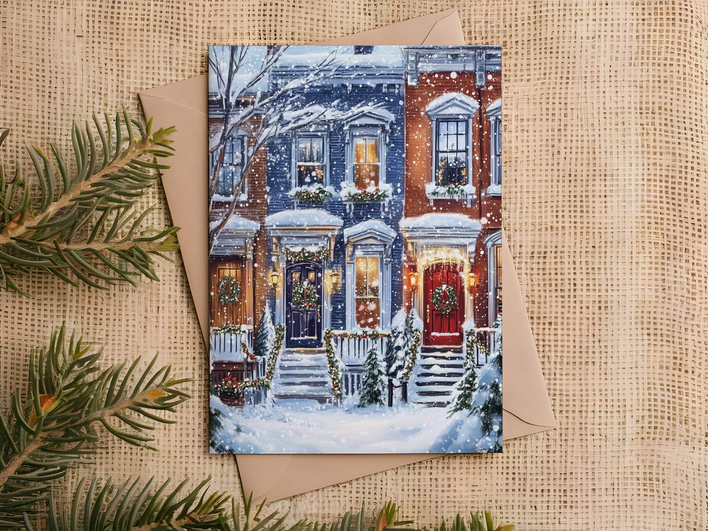 Row Homes Christmas Cards