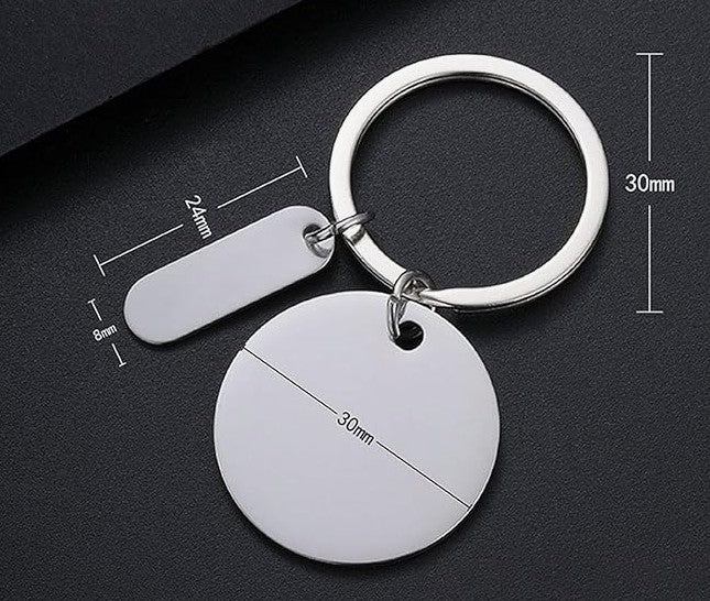 Personalized To My Daughter Stainless Steel Keychain-Custom Heartfelt Daughter Gift Keychain-Daughter's Birthday-Birthday day-Christmas Gift