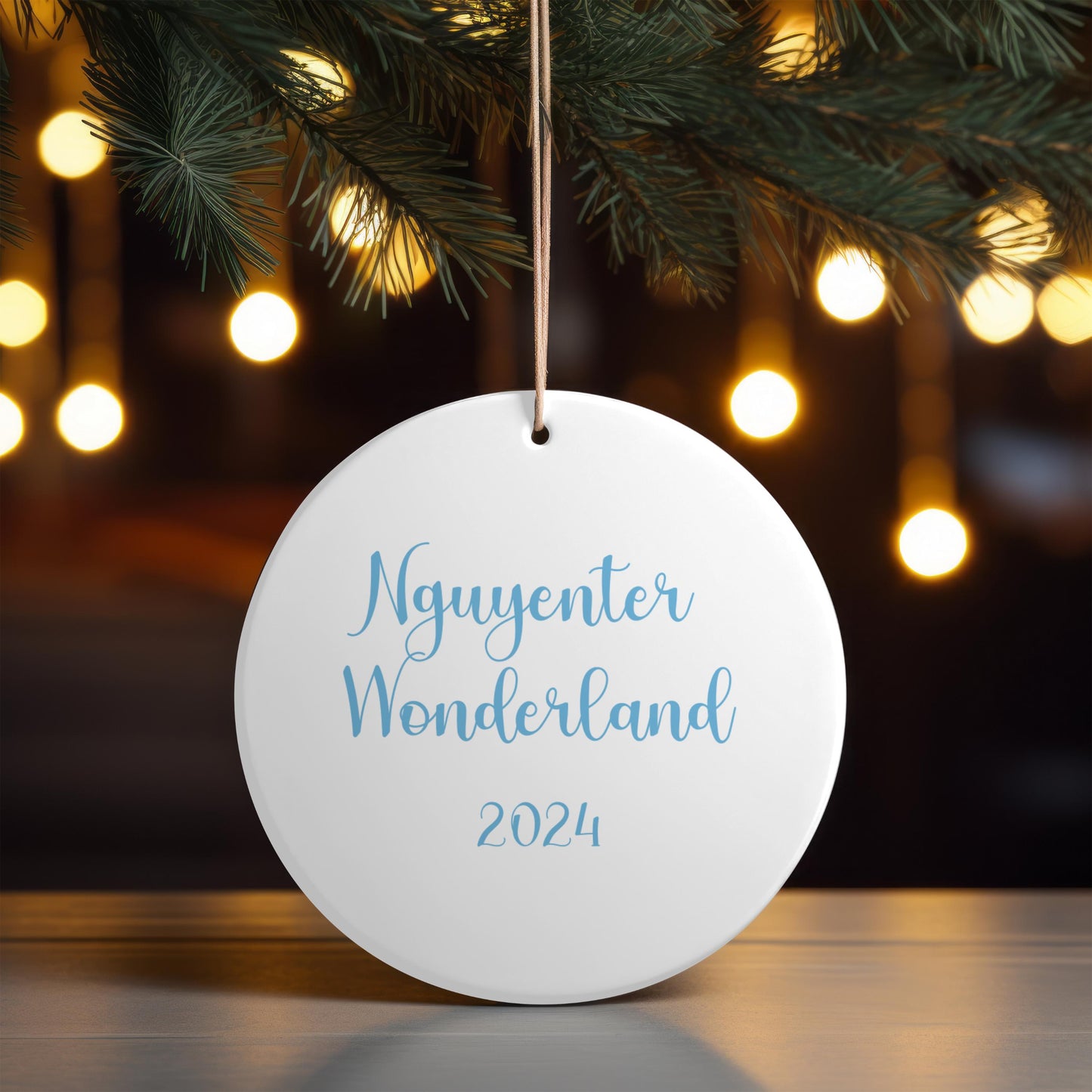 Nguyenter Wonderland 2024 Christmas Ornament, Nguyen Ornament, Vietnamese Christmas