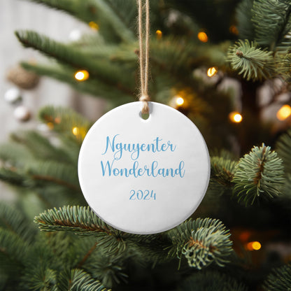 Nguyenter Wonderland 2024 Christmas Ornament, Nguyen Ornament, Vietnamese Christmas